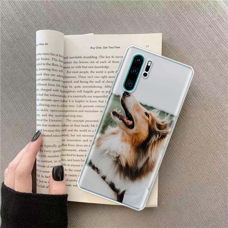 

Shetland Sheepdog Dog Phone Case For Huawei P50 Pro P10 P20 P30 P40 Lite Cover Mate 40 30 20 10 Lite Capa Shell Huawei P10