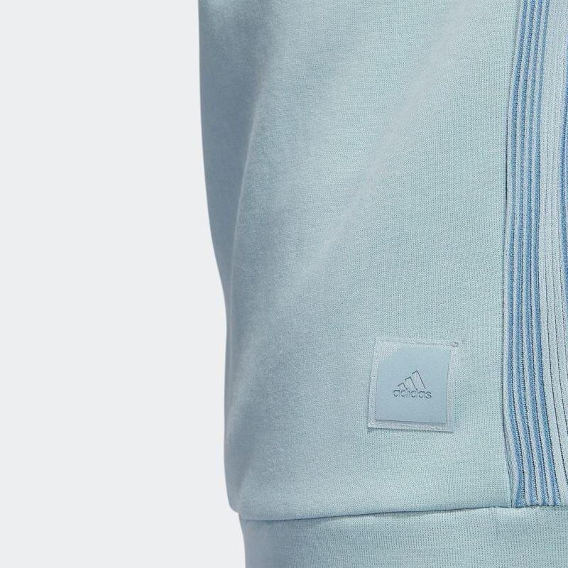 Adidas Casual Long Sleeve Sweatshirt Men Tops Blue HA0593