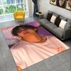 Famous B-BTS Kim Tae Hyung V KPOP Non-Slip Area Rug for Living Room,Bedroom,Playroom,Carpet Floor Mat Home Decor Rug Kids Room