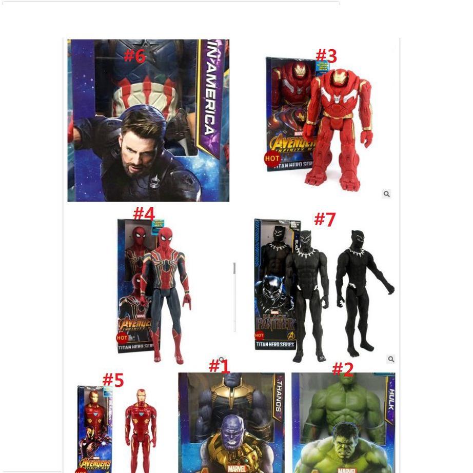 Premium Quality Avengers Titan Hero Series 12" Thanos Iron Spiderman Hulk Thor Action Figures