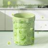 Thick Lime Drawstring Trash Bags for Kitchen & Bathroom Use - No-Tear, Durable, Handheld