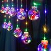 Christmas Wish Ball LED Fairy Curtain Light String Wedding Holiday Garland Lamp for Home Room Party Atmosphere Decoration