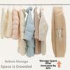 Hanging Compression Dust Cover Space Saving Down Jacket Cover Durable Clothes Storage Organizer