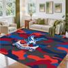 Crystal Palace Football Design Crystal Velvet Rug Soft Decorative Mat for Bedroom Entrance