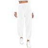 Women's Fashionable Relaxed-Fit Trousers Sporty Fleece-Lined Solid-Colour Cuffed Trousers