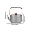 Camping Kettle Campfire Water Lightweight Jug Outdoor Pot for Traveling Boiling