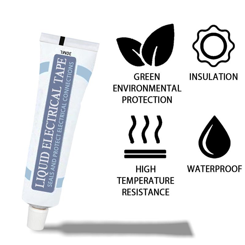 Insulating Glue Liquid Insulation Electrical Tape Tube Paste Waterproof Anti Uv