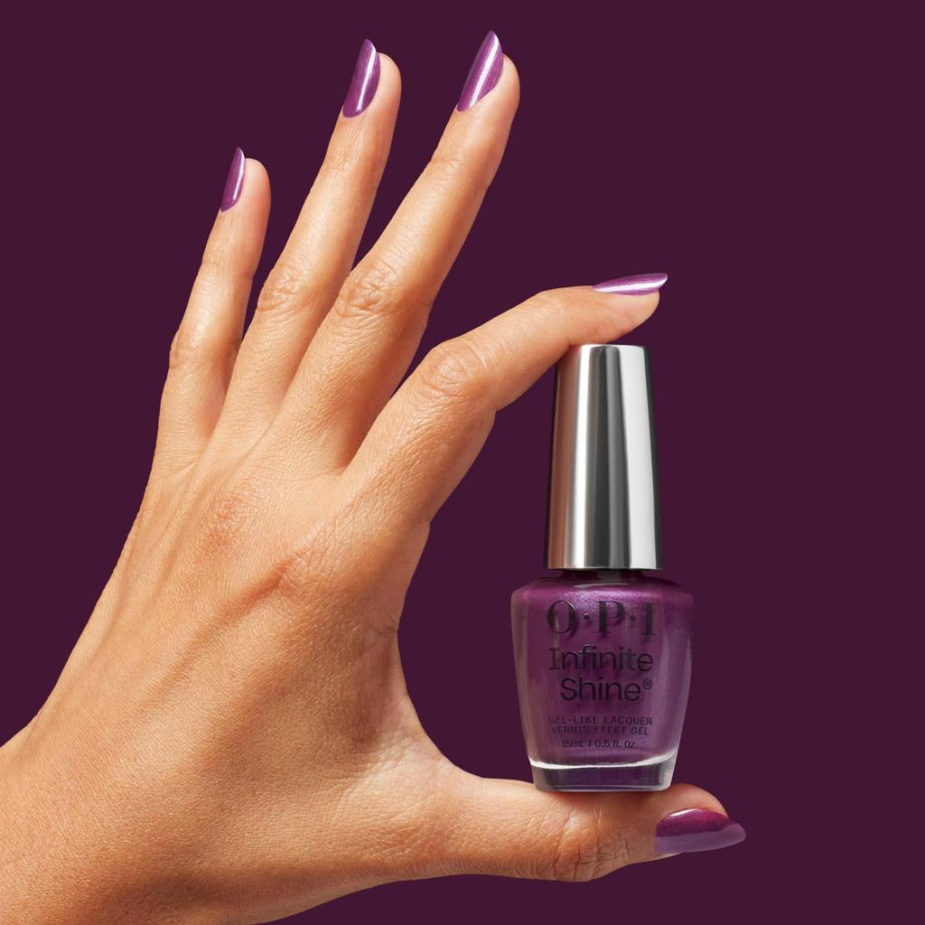 OPI (OPI) Quick-Drying Nail Polish, Long-Lasting, Gel-Like Shine, Purple Pearl, 15mL (Infinite Shine ISL189) - Gift/Present [Domestic Authentic Produc