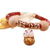 Cat Flea Collar with Bell & Lock Charm, Mosquito Repellent New Year Scarf for Dogs & Cats