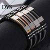 Unique Men Titanium Steel Hand Chain Handmade Bracelet Bangle Club Jewelry Gift