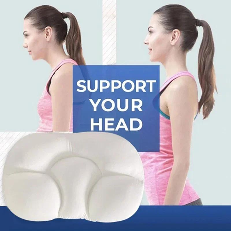 All-round Sleep Pillow Soft Neck Support Egg Sleep Pillow Massage Bedding for Neck Pain Sleeping Back Cushion 3D Cloud
