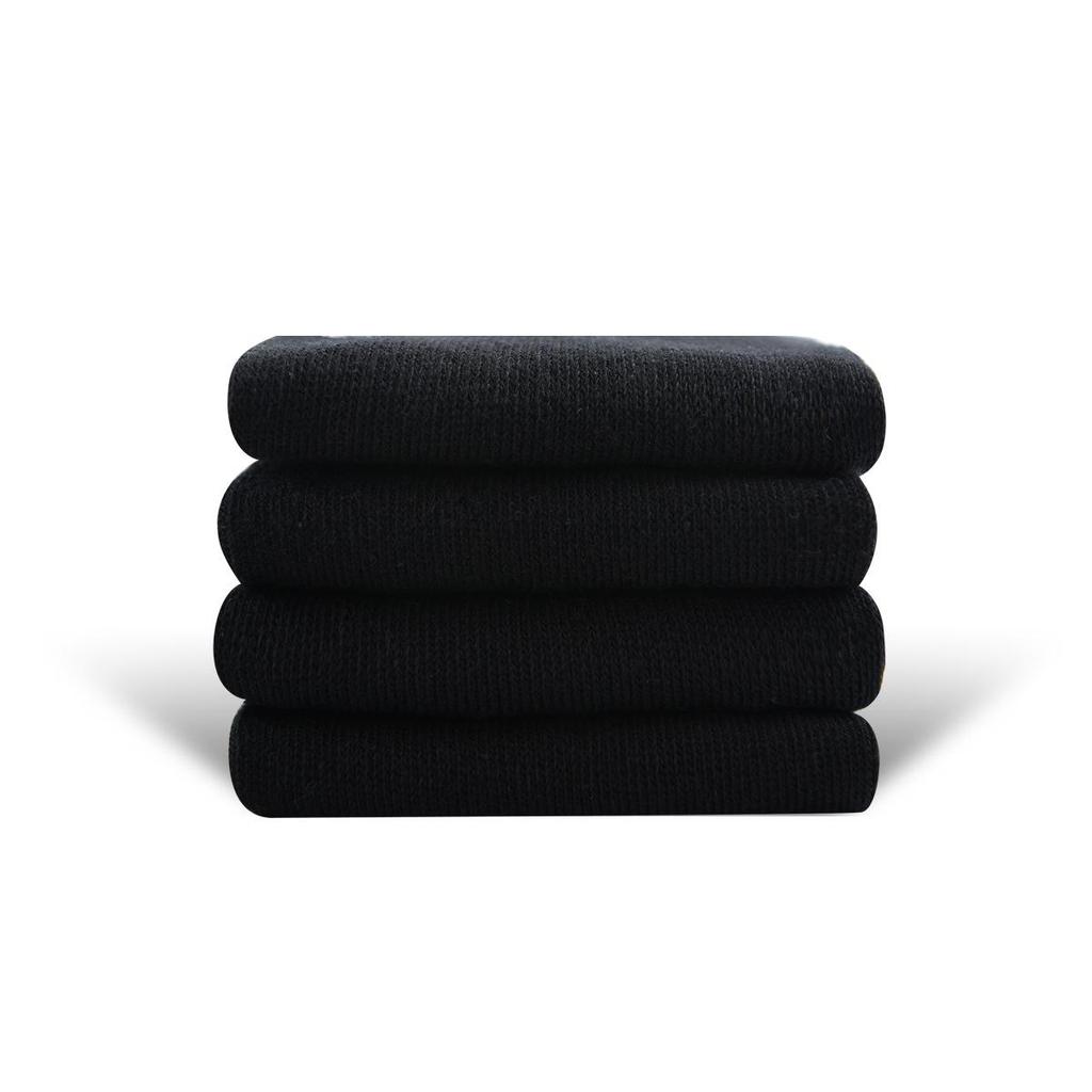MEIKAN Unisex Seamless Cotton Mid-Calf Socks - Versatile Solid Color, Sweat-Absorbing Casual Style