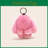 Adorable Classic Plush Rabbit Fur Keychain Accessory For Stylish Girls Gifts