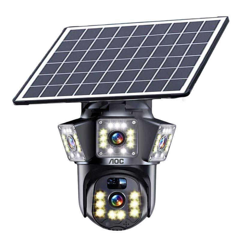 

Вулична камера спостереження на сонячній батареї, без трафіку: Бездротовий, Водонепроникний, Мобільний Пульт Дистанційного Керування з Можливістю Зйомки Трьох Зображень.