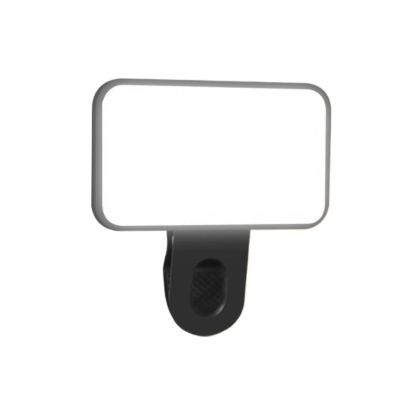Mini Selfie Fill Light 3Modes Adjustable Video Conferencing Fill Light Rechargeable Brightness Clip On For Computer Mobile Phone