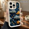 Phone Case: 2D Flat, Suitable for iPhone 18, 17, 16, 15, 14, 13, 12Pro Protective Case, Starry Sky Fabric, Perfect Christmas and Halloween Holiday Gif