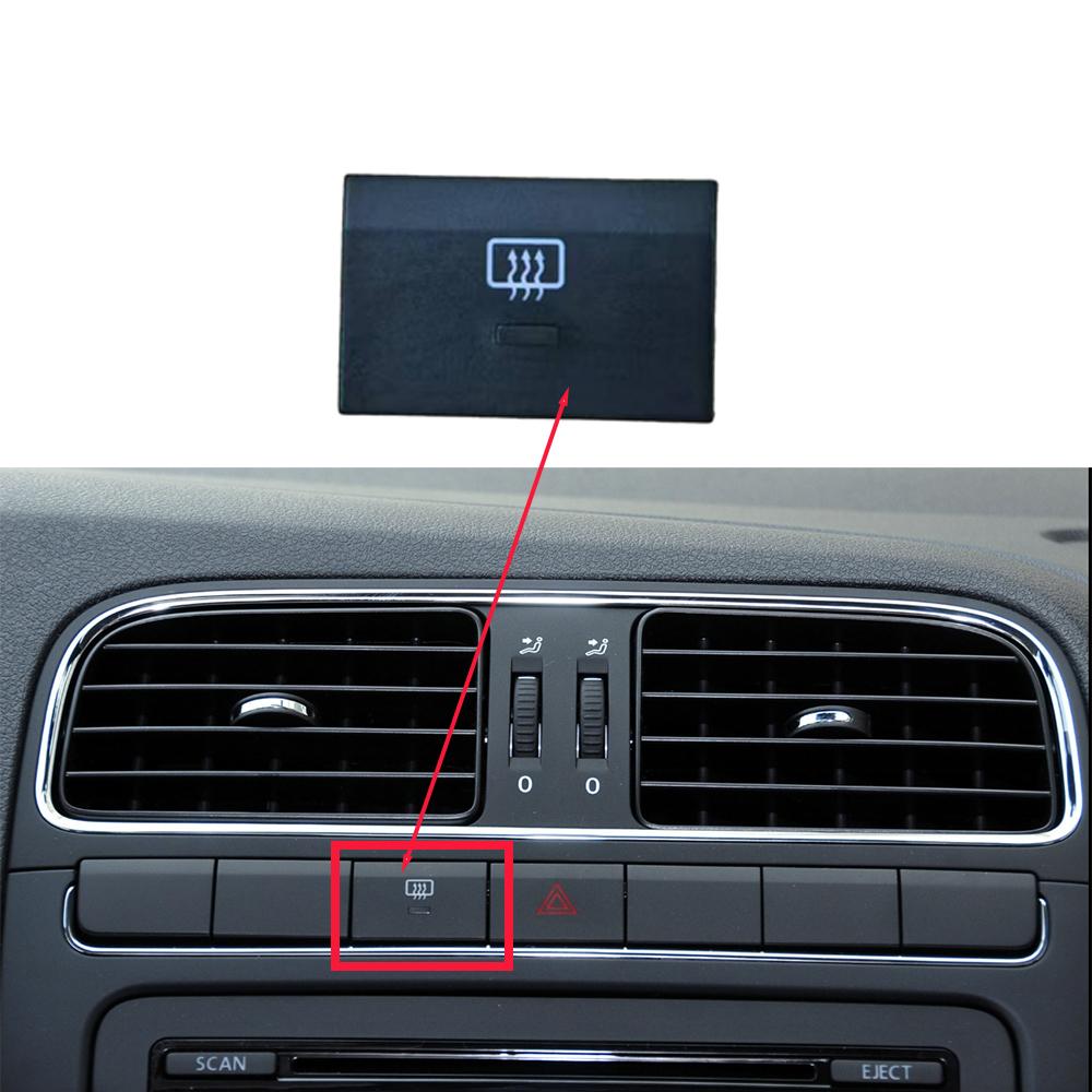 For VW POLO 2011-2016 Center Console Switch Button Cap Car Interior Accessories Rear Windshield Heating/Emergency Light Button