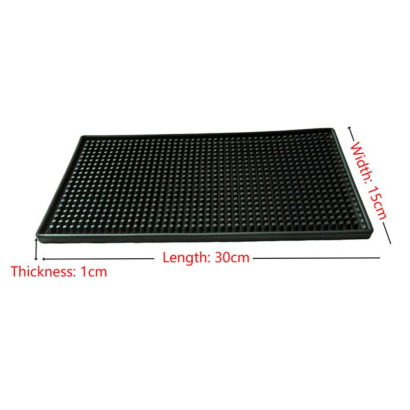 Bar Mat Rubber Coffee Bar Mats Anti-Slip Pvc Cup Mat Waterproof Heat Resistant Drain Mat For Bar Cafe Barista Cocktail Bartender