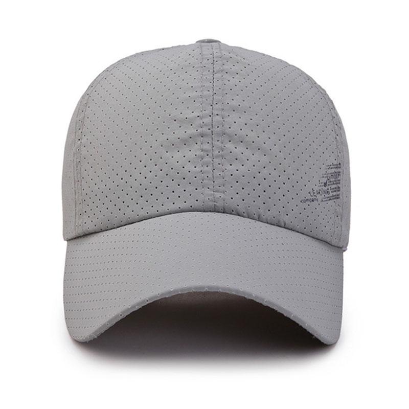 Summer Thin Outdoor Breathable Quick Dry Baseball Cap Men Women Sports Golf Fishing Sun Visor Hat Solid Color Snapback Caps