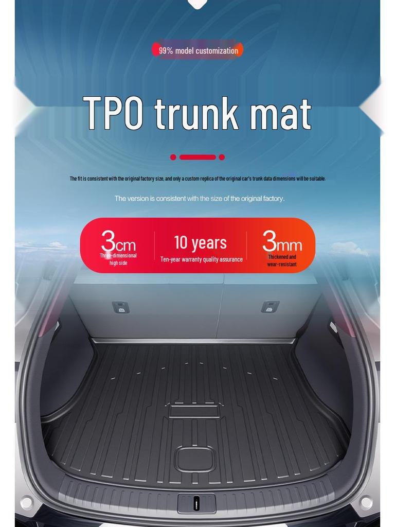 Custom TPE Trunk Mat for Xiaomi YU7 - Car Interior Modification Accessory