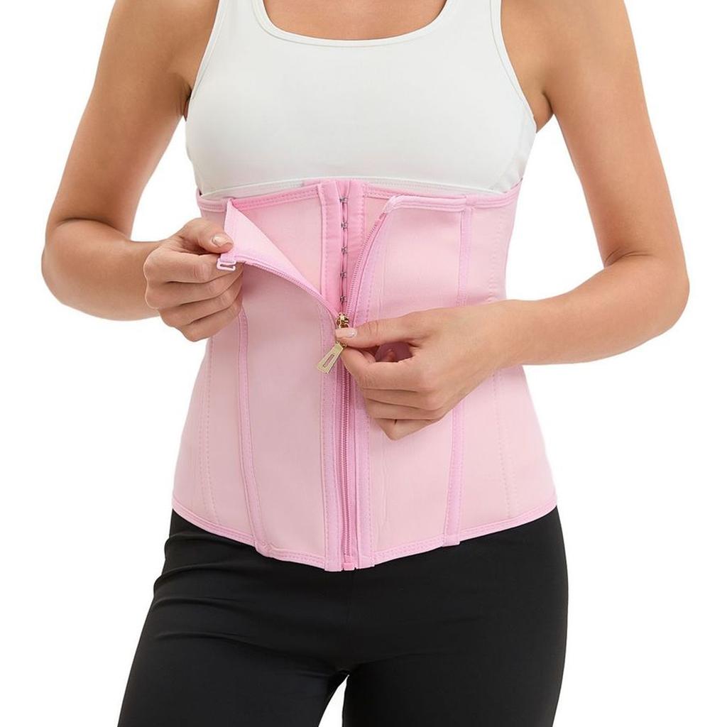 Waist Trainer for Women Tummy Control Waist Cincher Girdle Hourglass Body Shaper Underbust Shapewear Belt withZipper and Hooks