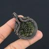 Moldavite Pendant, 999 Copper Wire Wrapped Jewelry, Gemstone Pendant, Gift For Her Handmade Dainty Jewelry