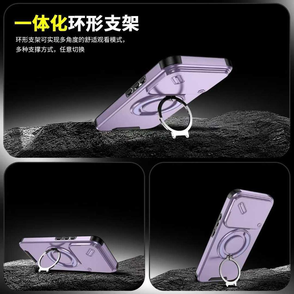 Coque Support Anneau Blindée Robuste pour Xiaomi 15T 14T Pro POCO F8 F7 Pro Ultra M7 X7 C85 PC+TPU Antichoc Robuste Housse de Protection