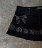 2026 Punk Streetwear Star Print Denim Collage Skirt