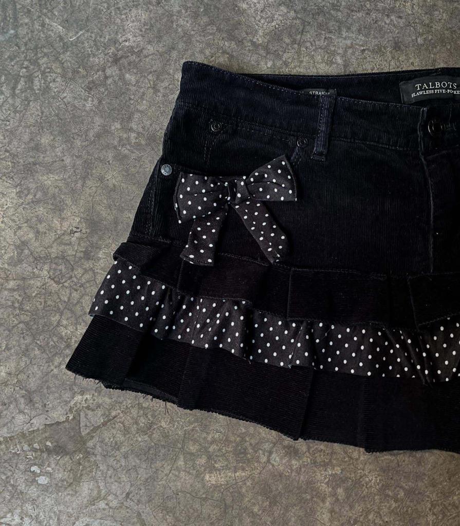 2026 Punk Streetwear Star Print Denim Collage Skirt