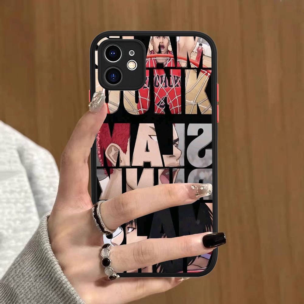 Japanese S-SLAM D-DUNK Phone Case For IPhone 16 15 14 13 12 11 Pro Max 7 8 6 6s Plus Matte Cover