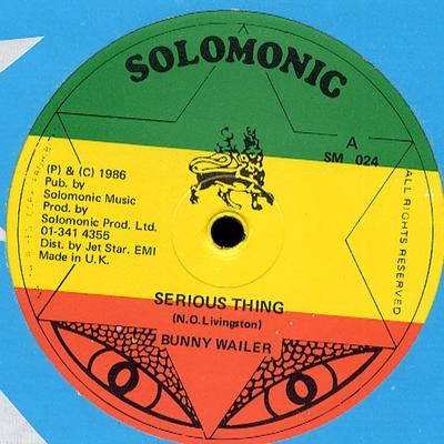 12-Zoll Schallplatte BUNNY WAILER - Serious Thing/Food SM024 Solomonic 1986 UK Reggae, Ska & Dub Gebraucht
