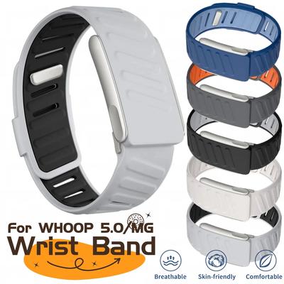 For WHOOP 5.0/MG SportFlex Wrist Band Soft-Touch Silicone Waterproof and Sweatproof Adjustable Strap 5.0/MG SportFlex Compatible