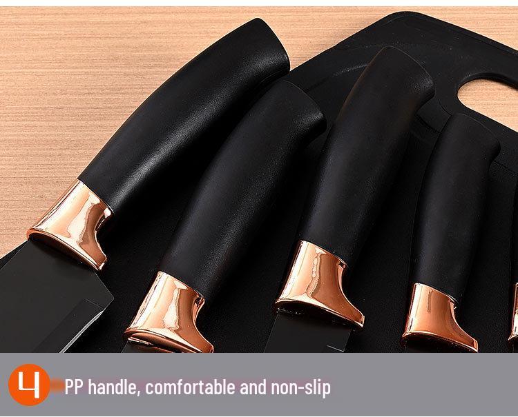 19-delars silikon köksredskapsset med skärbräda & förvaringshink