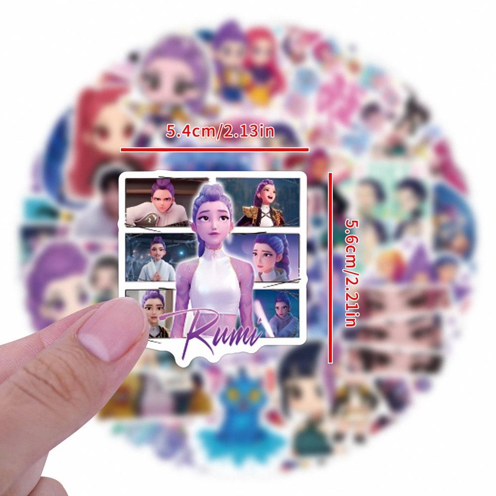 110pcs Stickers Pack Demon Hunters Cartoon Stickers Starry Sky Cat Graffiti Sticker Decorate Phone Back Card Trunk Water Cup Cut