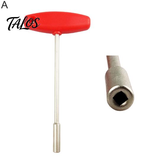 Plastic T-shaped Socket Bike Built-in Tool Steel Concealed Spoke Cap Wrench