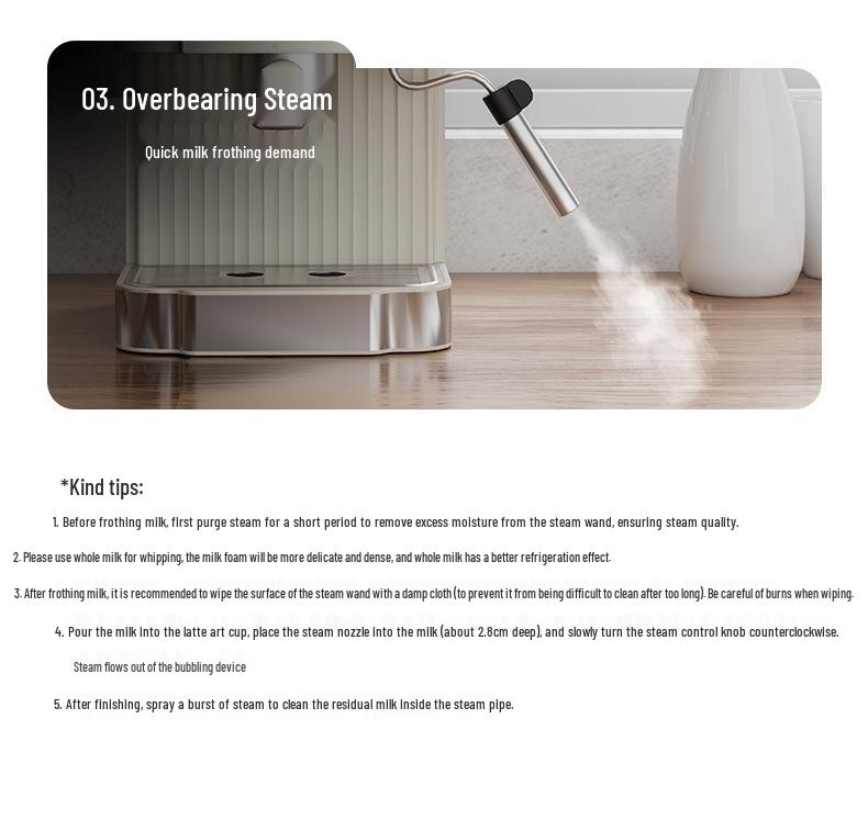 Multi-Functional Semi-Automatic Italian Coffee Machine with Milk Frother, 20 Bar Pressure, for Home Use