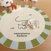 Puppy Picture Bedroom Decor Cute Carpet Round Carpets for Living Room Thick Plush Lounge Washable Floor Mat Home Fluffy Soft Rug