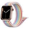 Nylon Watch Band For Apple Watch Series 10 42mm/9 8 7 41mm/6 5 4 SE (2023) SE (2022) SE 40mm/3 2 1 38mm Adjustable Magic Tape Strap