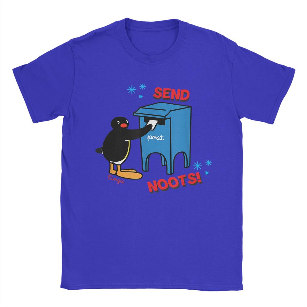 Pingu Send Noots! T Shirt  Hip Hop T Shirts Short Sleeve Funny Tops Summer Cotton O Neck Plus Size Clothing