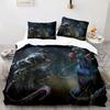 Venom Spider Hero Man Quilt Cover Set 2-Piece, 3D Printed Bedding Set With Zipper And Pillowcases 75*50Cm For Teens And Adults