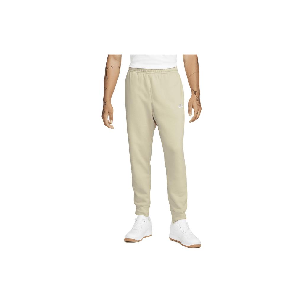 Nike Pantaloni Jogger Club Fleece Sportivi Rattan/Rattan/Bianco Uomo Streetwear BV2671-206