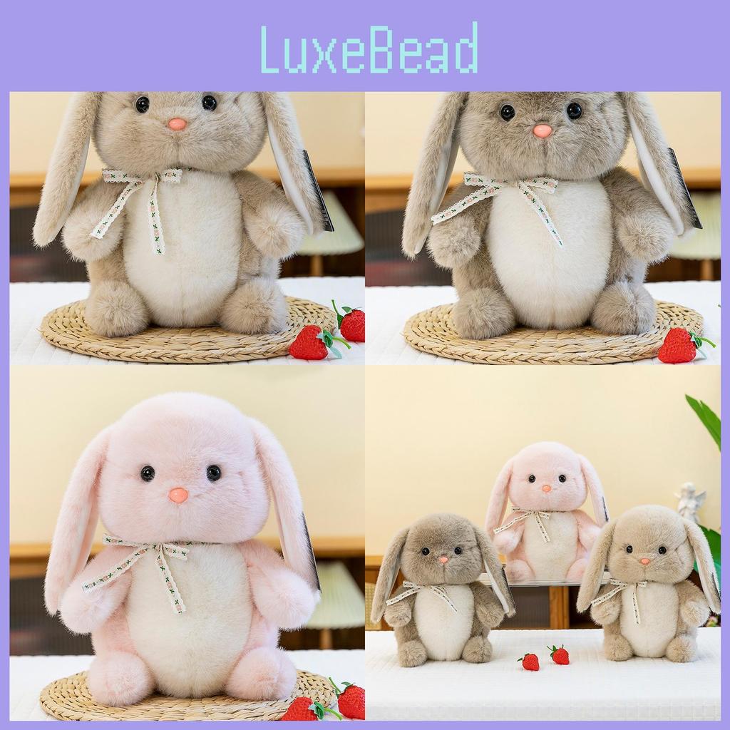 Rabbit Toy Plush Bowknot Cute Cartoon Girl Child Bedroom Decoration Doll Scene