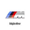 umbrx8 4 Sizes Gloss Matte Black Silver M Logo Emblem Badge For BMW E46 E90 F30 F10 G20 X3 X5 M3 M4 M5 Trunk Fender Sticker Car Decal