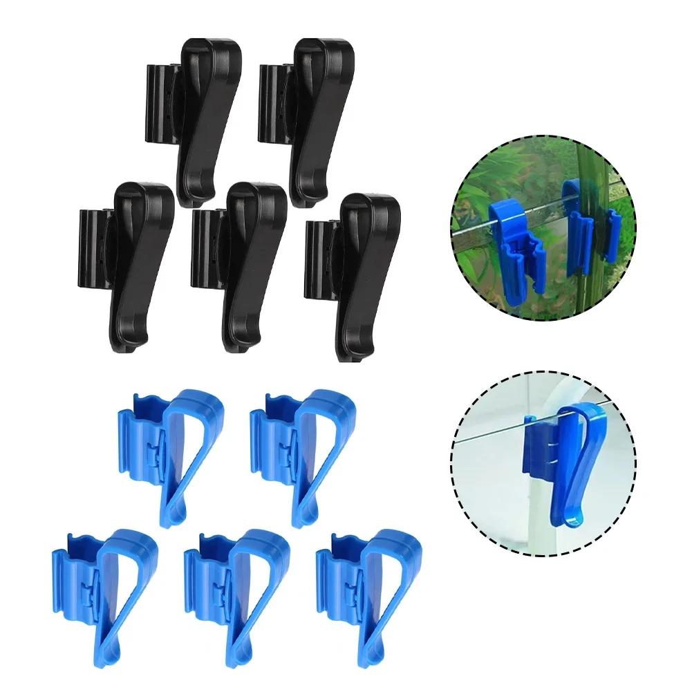 5pc Fish Tank Clamp Mounting Clip Aquarium Hose Holder For Water Pipe Dia 8mm-16mm Clamp Plastic Clip Adjustable Aquarium Parts