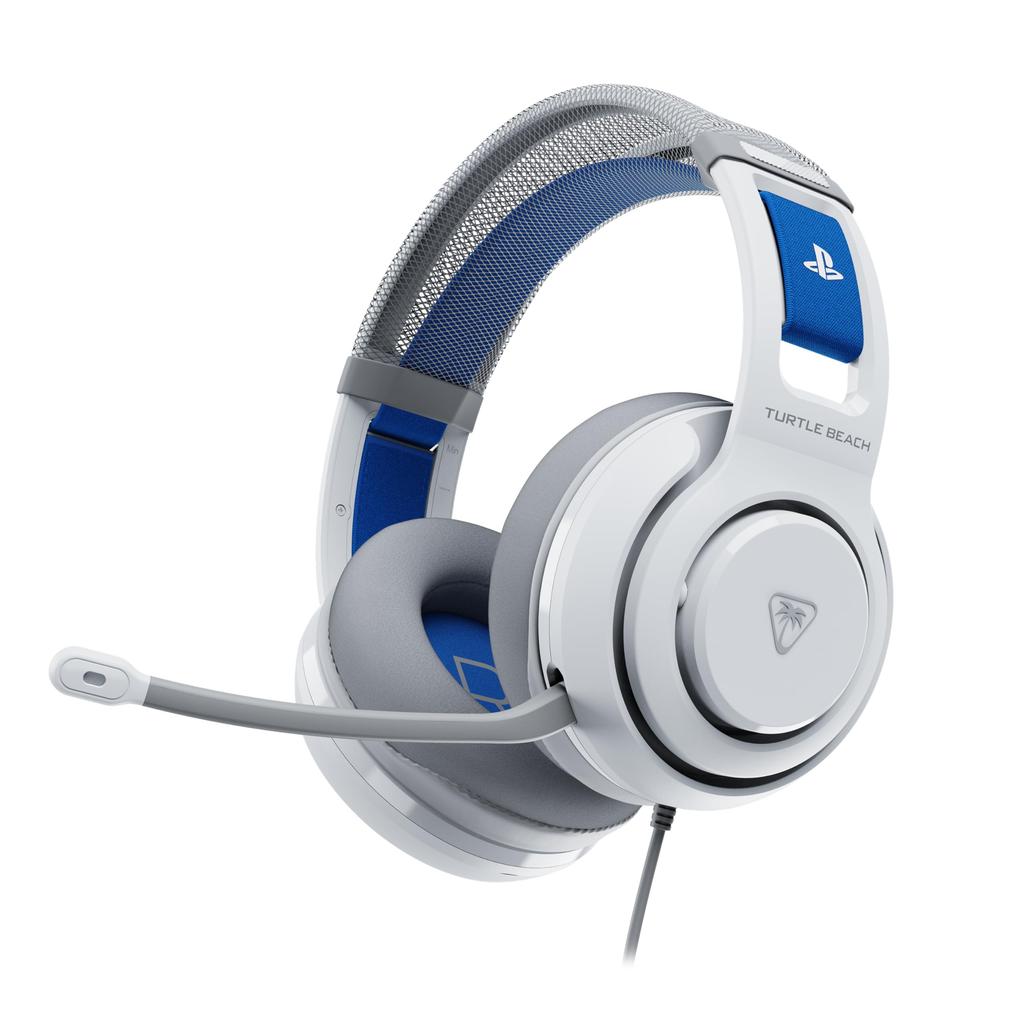 Officially Licensed SONY Atlas 200 White Wired Gaming Headset for 50mm Foldable Unidirectional Memory and Floating Headband Warranty PS5/PS4