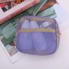 Big Colorful Mesh Makeup Bag for Travel Water-Resistant Cosmetic Organizer Pouch with Zipper for Toiletries Makeup Bag for Women