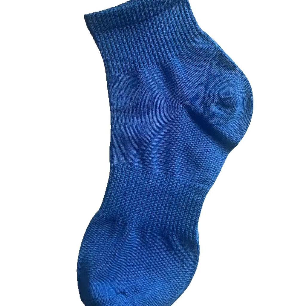 Men's Spring-Summer Mid-Calf Combed Cotton Socks - Anti-Pilling, Odor-Resistant, Thickened Sports Socks (Solid Color)