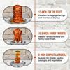 Removable Spikes Vertical Skewer Grill Set Stainless Steel Skewer Grill Set  Outdoor Garden