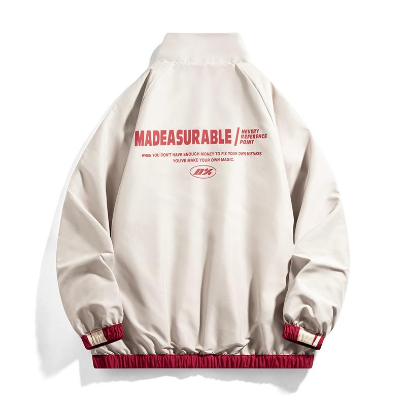 Double-sided Jacket Men's Standing Collar Spring Outfit New Style Men's Korean Slim Youth Versatile Casual Top Jacket