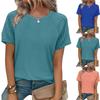 Women's Casual Fashion Short-Sleeve Curved Hem Top